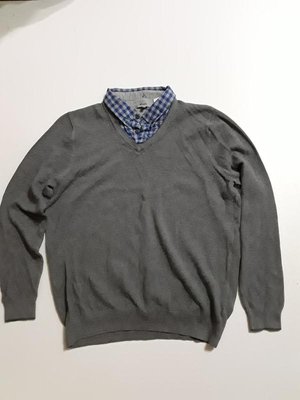 Фірмовий легкий джемпер обманка пуловер l 39867527 фото
