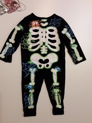 Фірмовий карнавальний костюм скелет на halloween 1-2 роки 42891275 фото